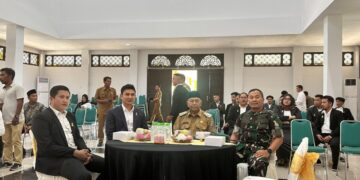 Wabup Mempawah Juli Suryadi saat menghadiri acara pelantikan BPC HIPMI Mempawah di Rumah Melayu Mempawah