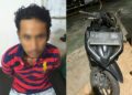 Pria berinisial LY (28), warga Kecamatan Pontianak Selatan, diringkus petugas Satuan Reserse Polsek Sungai Kakap setelah diduga menggelapkan sepeda motor milik seorang warga di Desa Pal Sembilan, Kecamatan Sungai Kakap, Kabupaten Kubu Raya.