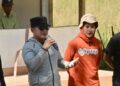 Bupati Sujiwo usai mengikuti kegiatan di Ekowisata Equator Park.