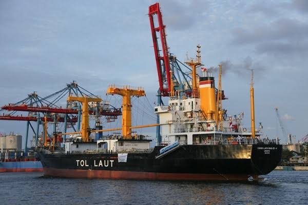 Penampakan kapal jalur tol laut. Foto: istimewa