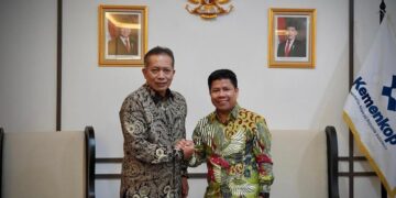 Bupati Sambas H. Satono, S. Sos. I. MH menemui Wakil Menteri Koperasi (Wamenkop), Ferry Juliantono, di Kantor Kementerian Koperasi di Kuningan, Jakarta Selatan, Kamis (17/04/2025).