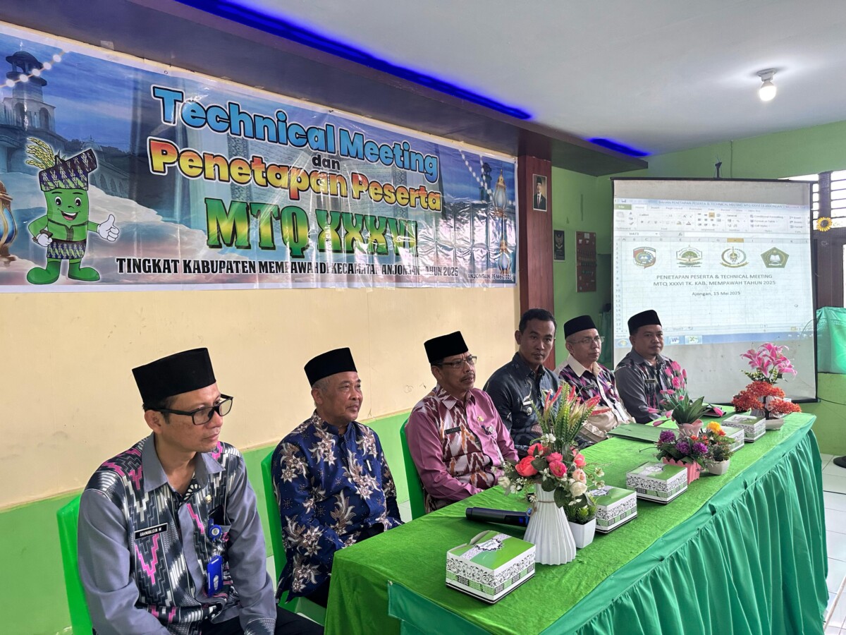  Technical Meeting dan penetapan peserta MTQ ke-36 di Pondok Pesantren Raudhah Islamiyah Anjongan