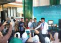 Peluncuran Nasional Gerakan Bersama Penguatan Desa dan Kelurahan Siaga Tuberkulosis di Kantor Kelurahan Rambutan, Kecamatan Ciracas, Jakarta, Jumat (9/5/2025).
