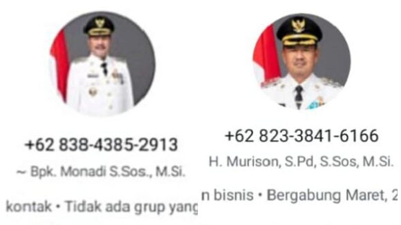 (Kesbangpol) mengimbau seluruh masyarakat, termasuk para kepala desa dan pengurus masjid, untuk waspada terhadap modus penipuan berkedok permintaan sumbangan yang mencatut nama Bupati, Wakil Bupati
