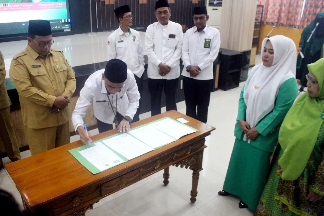 Wakil Bupati Kubu Raya Sukiryanto di Aula Praja Utama Kantor Bupati Kubu Raya, Selasa (5/5/2025).