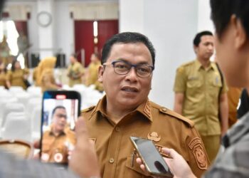 Wakil Bupati Kubu Raya, Sukiryanto, mewakili Bupati, di Balai Petitih Kantor Gubernur Kalimantan Barat, Selasa (3/6/2025).