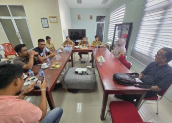 Sejumlah media yang hadir dalam undangan coffe morning Rumah Sakit Umum Daerah (RSUD) Sultan Muhammad Jamaludin I (SMJ 1). Selasa (3/6/2025).