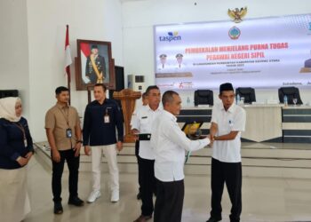 ASN di lingkungan Pemerintah Kabupaten Kayong Utara mengikuti kegiatan Pembekalan Menjelang Purna Tugas bertema “Produktif dan Sejahtera di Masa Pensiun”, yang digelar pada Rabu (16/7/2025).