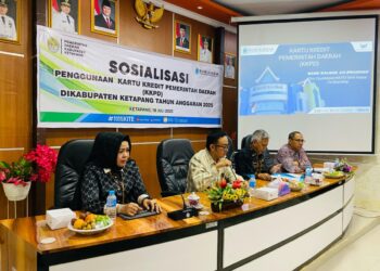 Pemerintah Kabupaten Ketapang sosialisasi penggunaan Kartu Kredit Pemerintah Daerah (KKPD) yang difasilitasi Bank Kalbar, Kamis (18/7/2025)