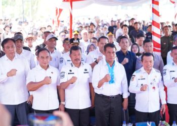 Menteri Pertanian Republik Indonesia, Dr. Ir. H. Andi Amran Sulaiman, MP, kunjungan kerja Gerakan Tanam Padi di Desa Tanjung Mudo Penawar, Kecamatan Sitinjau Laut, Kabupaten Kerinci, Provinsi Jambi, Rabu (23/7/2025).