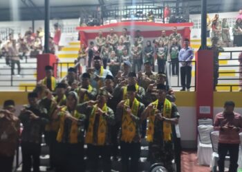 Bupati Sanggau Yohanes Ontot membuka MTQ ke-33 tingkat Kabupaten Sanggau di Sekayam, Senin (28/7/2025).