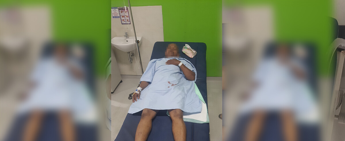 Korban Ki saat dirawat di Rsud Dr Rubini Mempawah