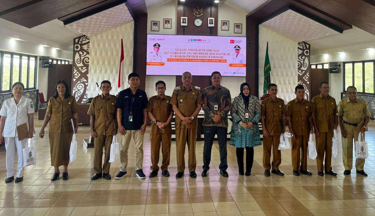 Sosialisasi Pembekalan Pra Purna Tugas ASN di Kabupaten Bengkayang yang berlangsung di Aula Rangkaya Kantor Bupati Bengkayang, Selasa (5/8)