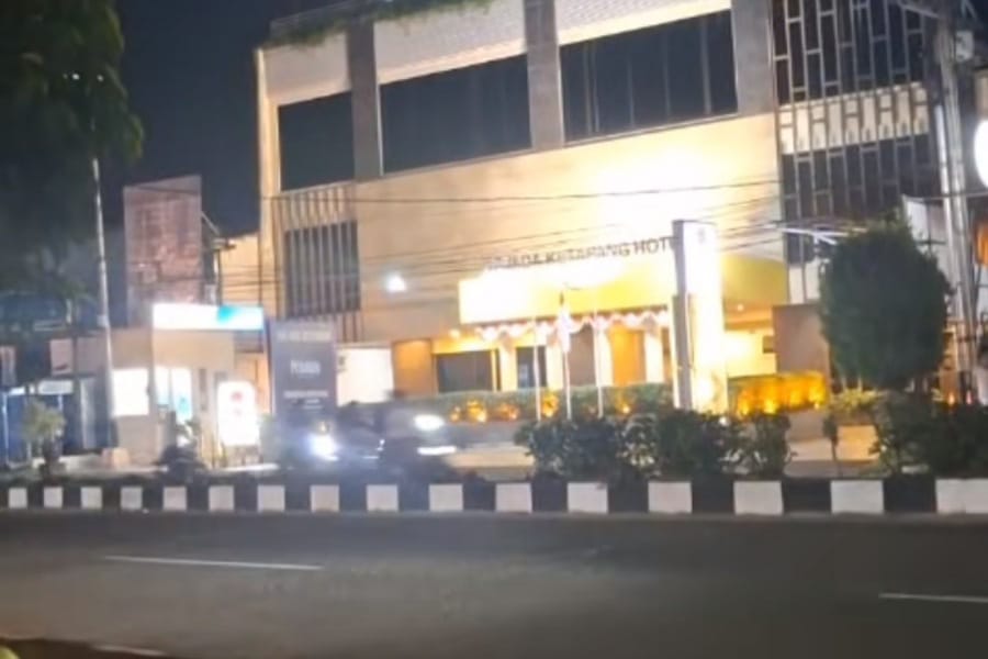Aksi balap liar di Jalan R Suprapto Ketapang. Foto: Istimewa.