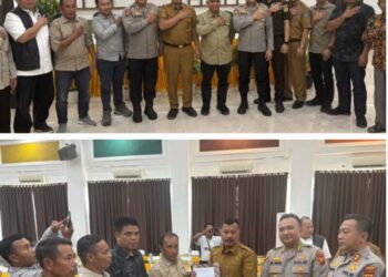 PT Kerinci Merangin Hidro (KMH) dan warga lakukan mediasi di Aula Hotel Grand Kerinci, Senin (11/8/2025).
