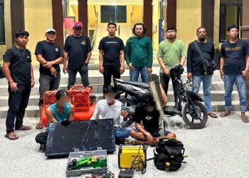 Gercep Polisi Kubu Raya, Tiga Pelaku Pencurian Gudang Dibekuk dalam Hitungan Hari