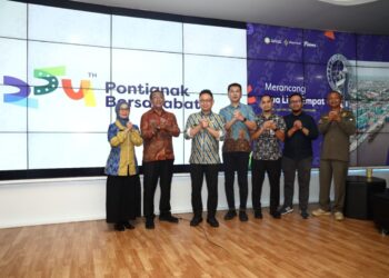 Logo Hari Jadi ke-254 Pontianak resmi diluncurkan oleh Wali Kota Pontianak Edi Rusdi Kamtono.