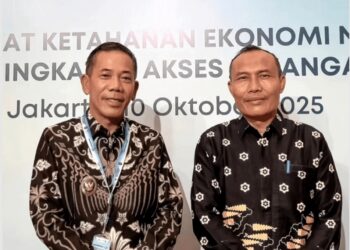 Wakil Bupati Ketapang, Jamhuri Amir bersama jajaran pemerintah daerah menghadiri Rakornas TPAKD, Jumat (10/10/2025).(Foto: Prokopim Pemkab Ketapang)