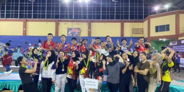 Tim Anggar Kabupaten Kapuas Hulu saat mengikuti Kejurprov di Kabupaten Sintang. Ist