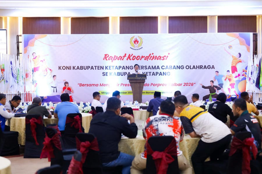 Pelaksanaan Rakor KONI bersama Cabor jelang Porprov.