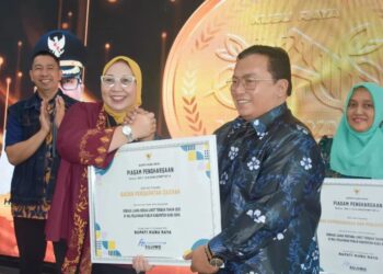 Wakil Bupati Kubu Raya, Sukiryanto, pada kegiatan evaluasi penyelenggaraan MPP yang berlangsung di Aula Praja Utama Kantor Bupati Kubu Raya, Kamis (27/11/2025).