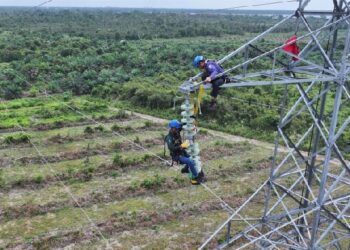 Semangat Kepahlawanan Para Penjaga Listrik di Menara Transmisi