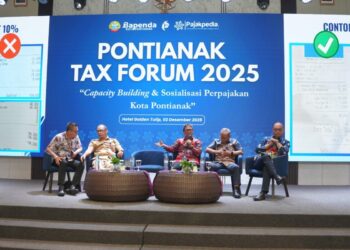 Pontianak Tax Forum 2025 menjadi ajang diskusi soal perpajakan daerah.