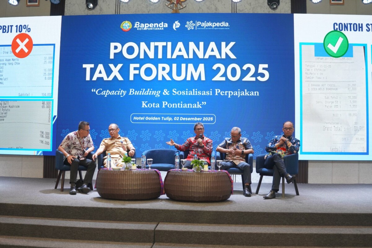 Pontianak Tax Forum 2025 menjadi ajang diskusi soal perpajakan daerah.