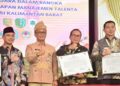 Bupati Kubu Raya Sujiwo saat menghadiri kegiatan Penguatan Implementasi Manajemen Talenta ASN se-Provinsi Kalimantan Barat di Pendopo Gubernur Kalbar, Pontianak, Selasa (2/12/2025).