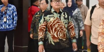 Sujiwo usai menghadiri acara di Kejaksaan Tinggi Kalimantan Barat di Pontianak, pada Kamis (4/12/2025)