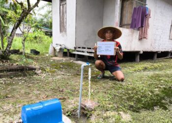 Proyek pembangunan SPAM di salah satu Desa di Kapuas Hulu mulai rampung. Ist