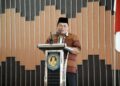 Wabup Sukiryanto saat menghadiri Pelantikan dan Rapat Kerja DPD Badan Komunikasi Pemuda Remaja Masjid Indonesia (BKPRMI) Kabupaten Kubu Raya Periode 2025–2029