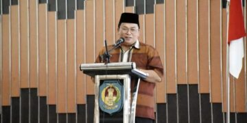Wabup Sukiryanto saat menghadiri Pelantikan dan Rapat Kerja DPD Badan Komunikasi Pemuda Remaja Masjid Indonesia (BKPRMI) Kabupaten Kubu Raya Periode 2025–2029