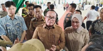 Bupati Kubu Raya Sujiwo meresmikan operasional pabrik PT ATP Bio Indonesia di Desa Jawa Tengah, Kecamatan Sungai Ambawang, Selasa (9/12/2025).