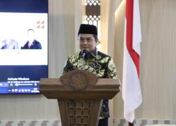Wakil Wali Kota Pontianak Bahasan membuka Musorkot KONI Kota Pontianak 2025.