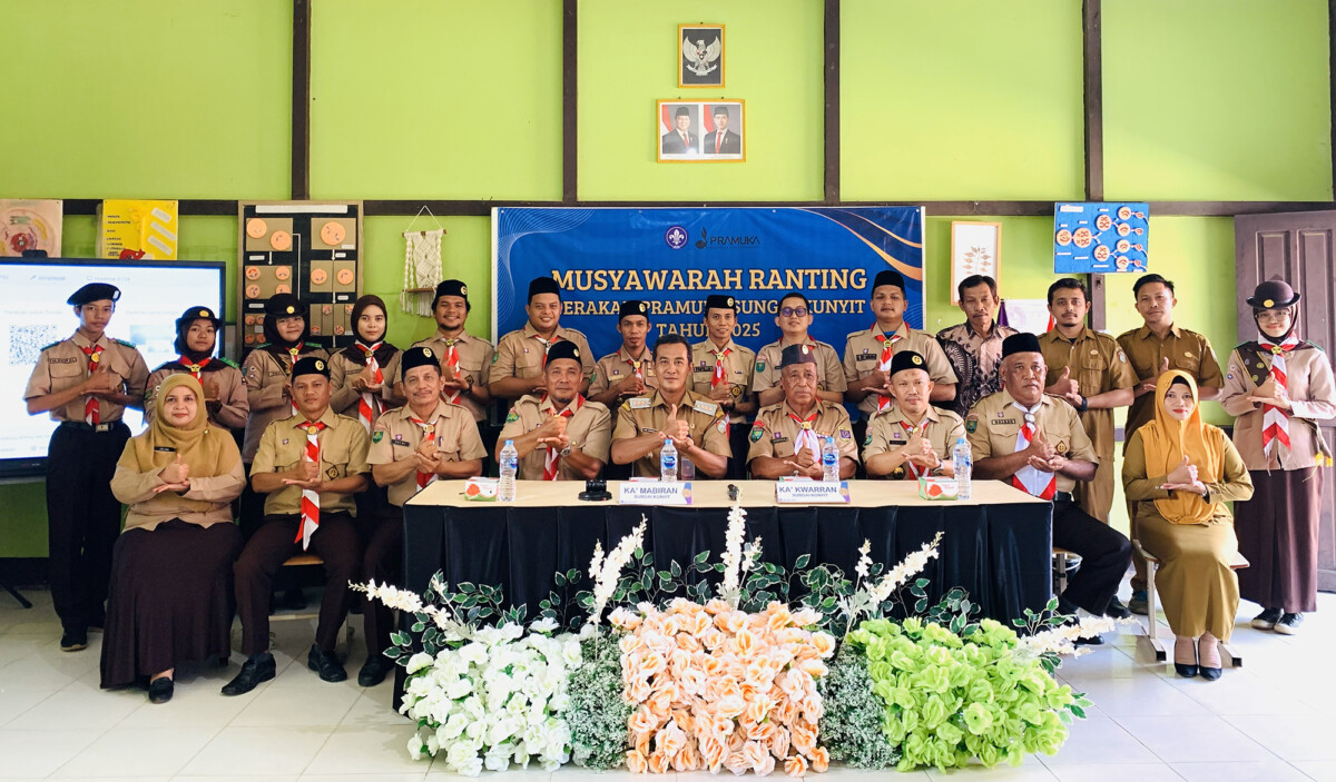 Musyawarah Ranting (Musran) Tahun 2025 yang digelar di Pangkalan SMA Negeri 1 Sungai Kunyit, Kabupaten Mempawah, Senin, 22 Desember 2025.