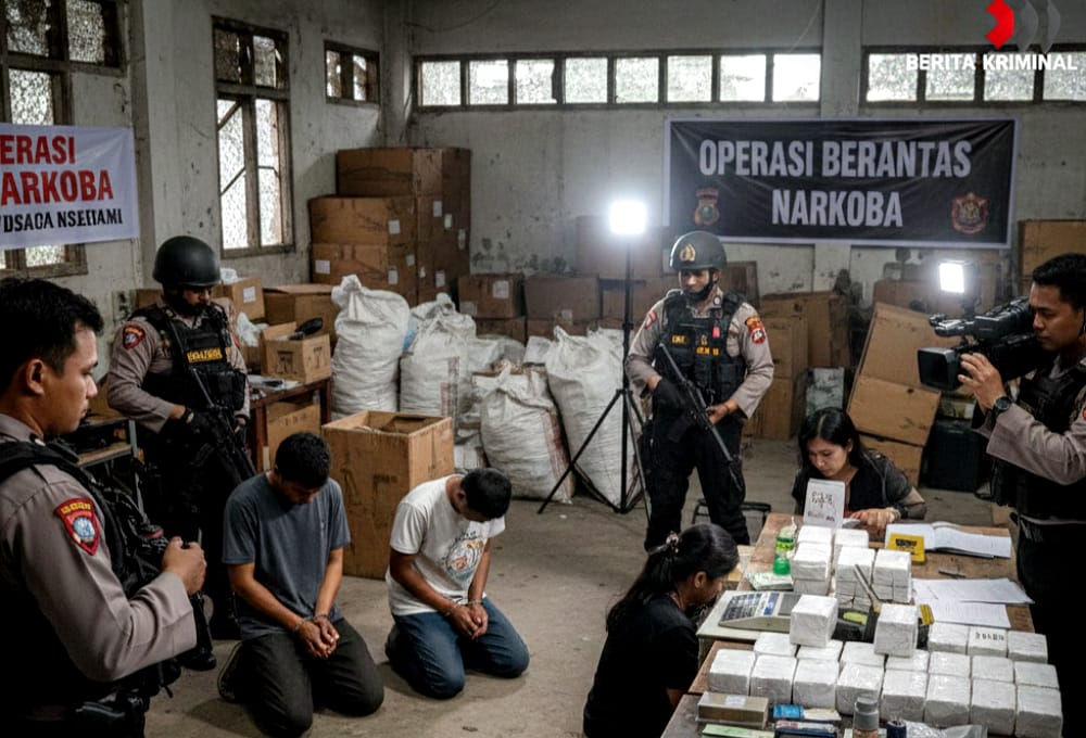 Ilustrasi penangkapan jaringan pengedar Narkoba.
