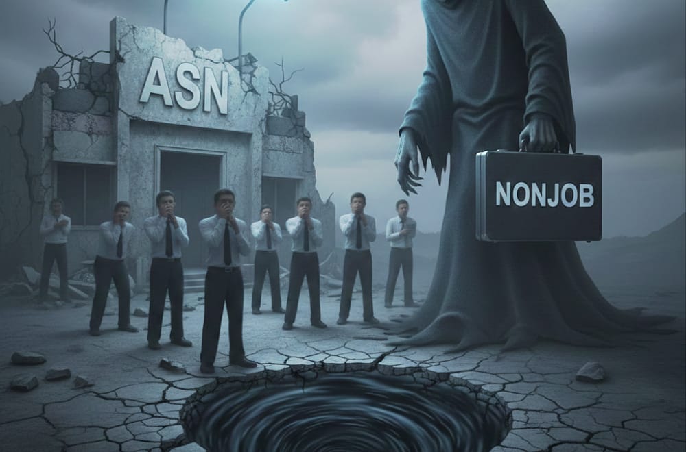 Ilustrasi Pejabat yang di Nonjobkan.