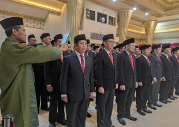 Pelantikan dan pengukuhan pengawas dan fungsional di lingkungan Pemkab Jember (foto: Jurnalis.co.id/Sigit)