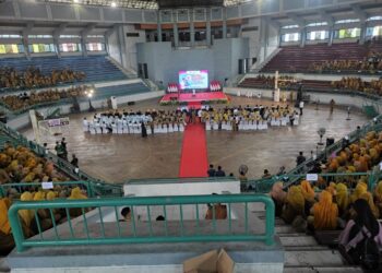 Bupati Fawait launching Program Bucin Kesianak di GOR PKPSO Kaliwates Jember (foto: Jurnalis.co.id/Sigit)