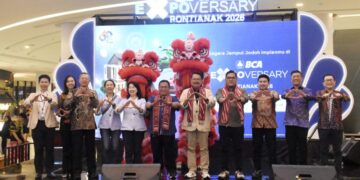 Wakil Bupati Kubu Raya Sukiryanto membuka BCA Expoversary Pontianak 2026 di Mal Gaia Bumi Raya City, Kabupaten Kubu Raya, Jumat (6/2/2026).
