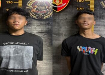 Dua remaja penjambret berinisial HZ (19) dan MY (19) berakhir di tangan polisi.