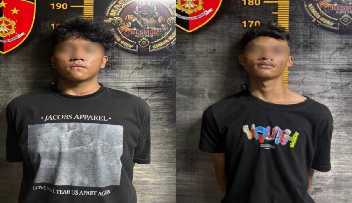 Dua remaja penjambret berinisial HZ (19) dan MY (19) berakhir di tangan polisi.
