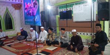Wakil Wali Kota Pontianak Bahasan saat menghadiri kegiatan Ramadan Kareem, Keliling Masjid Bukber Berbagi di Masjid Sirajul Iman Pontianak Barat.