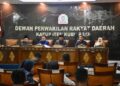Wakil Bupati Kubu Raya Sukiryanto menghadiri Rapat Paripurna DPRD Kubu Raya terkait penetapan Pokok-Pokok Pikiran (Pokir) DPRD Tahun 2027, Senin (23/2/2026).