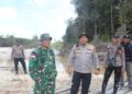 Kapolres Kapuas Hulu dan Dandim 1206 Psb tampak turun langsung dalam melakukan penertiban PETI di Kecamatan Suhaid. Ist