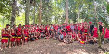 Tariu Borneo Bangkule Rajakng (TBBR) se tanah Dayak memberikan ultimatum Pemerintah Indonesia melalui Kepala Otorita Ibu Kota Nusantara (IKN). Ist