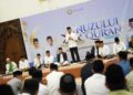 Wali Kota Pontianak Edi Rusdi Kamtono menyampaikan sambutan pada peringatan Nuzulul Quran sekaligus buka puasa bersama di Aula Rumah Dinas
