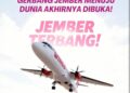 Flyer penerbangan Bali -Jember PP dengan maskapai Wings Air (foto: istimewa)