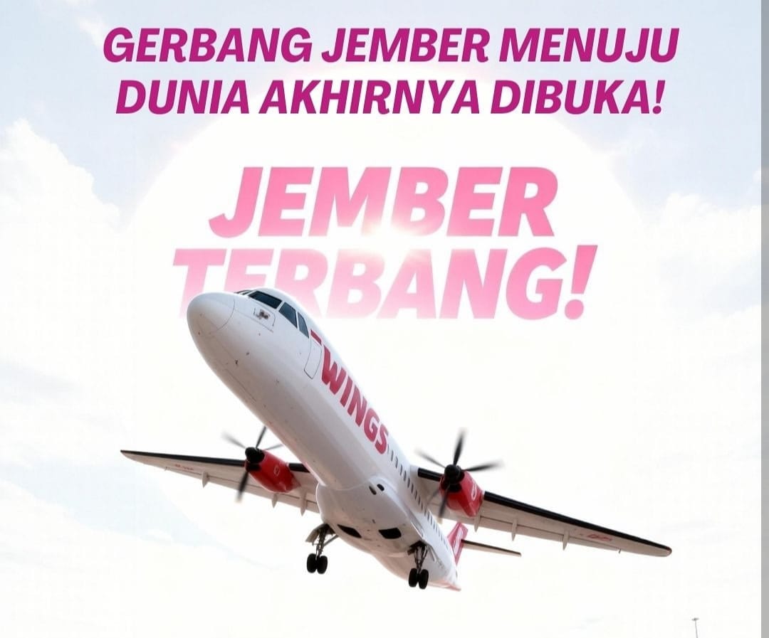 Flyer penerbangan Bali -Jember PP dengan maskapai Wings Air (foto: istimewa)